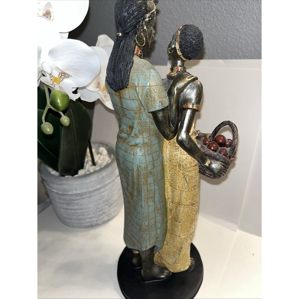 African Man And Women Statue Pre Owned - Picture 2 of 7